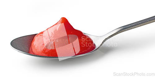 Image of spoon of tomato puree