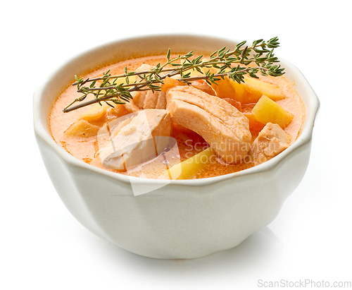 Image of bowl of fish soup