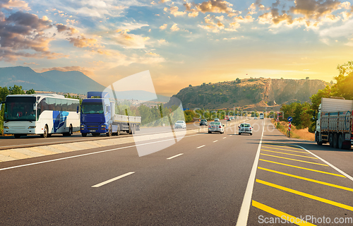 Image of Expressway in mountains