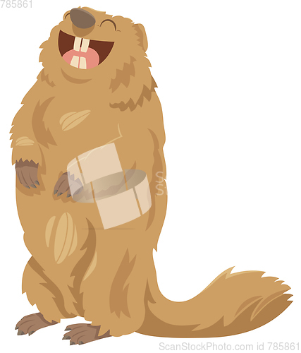 Image of cartoon marmot animal character