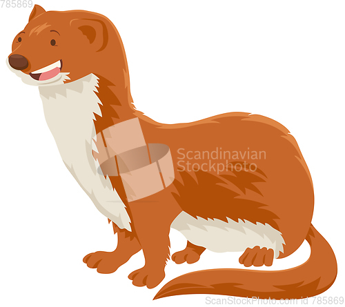 Image of weasel cartoon animal character