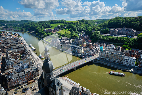 Image of Aerial view of Dinant town, Belgium