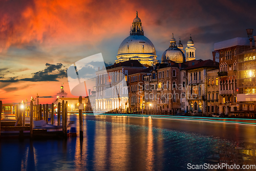 Image of Grand Canal in sunset time