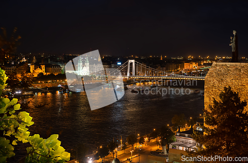 Image of Illuminated Budapest at night