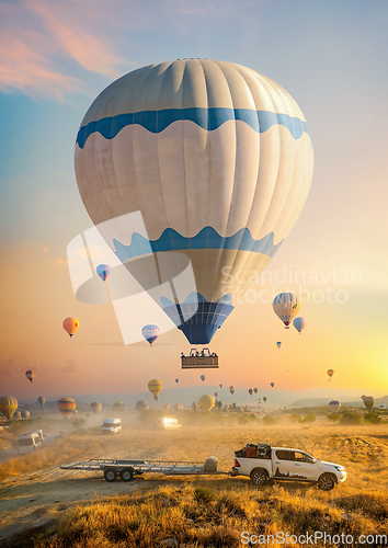 Image of Landing a hot air balloon