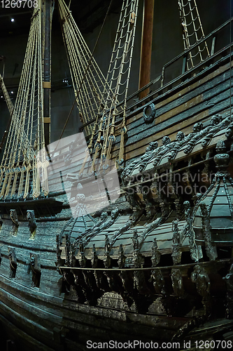 Image of Stockholm, Swden - Novemer 6, 2018. Visit of The Vasa ship in Va