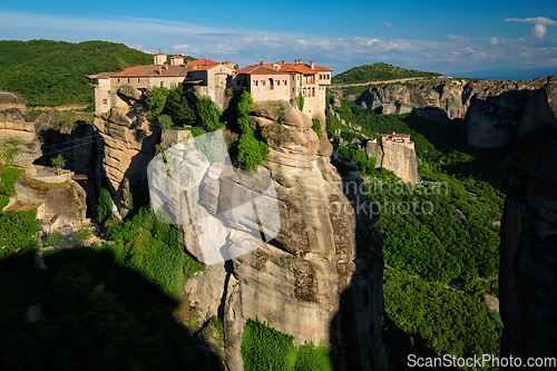 Image of Monasteries of Meteora famous pilgrimage site in Greece