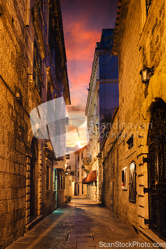 Image of Narrow street in Kotor