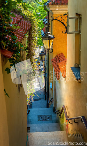 Image of Narrow street with stairs