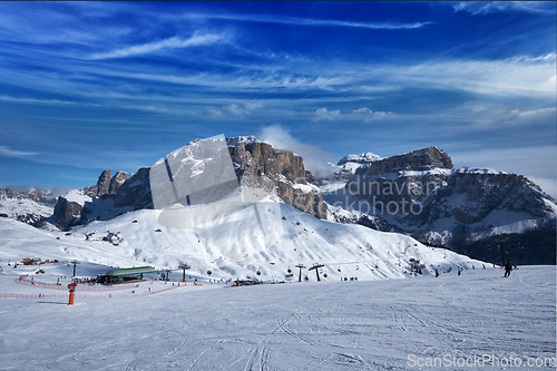 Image of Ski resort in Dolomites, Italy