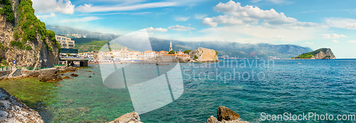 Image of Panorama of old Budva