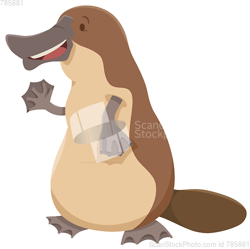 Image of platypus animal character