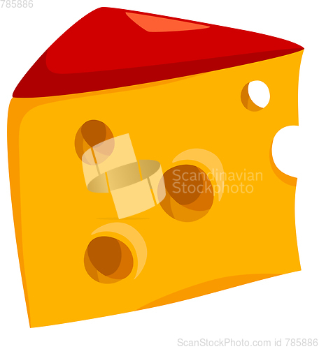 Image of cheese food object illustration