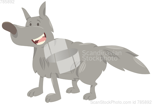 Image of wolf cartoon animal character