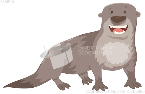 Image of otter cartoon animal character