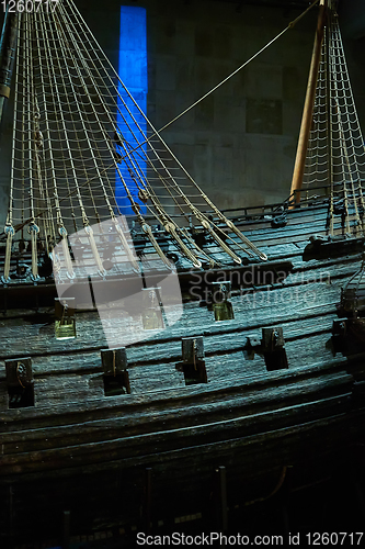 Image of Stockholm, Swden - Novemer 6, 2018. Visit of The Vasa ship in Va