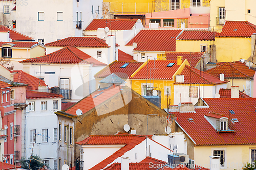 Image of Lisbon traditional architecture Background Portugal