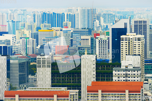 Image of Modern density city architecture Singapore