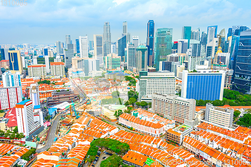 Image of Singapore downtown of modern architecture