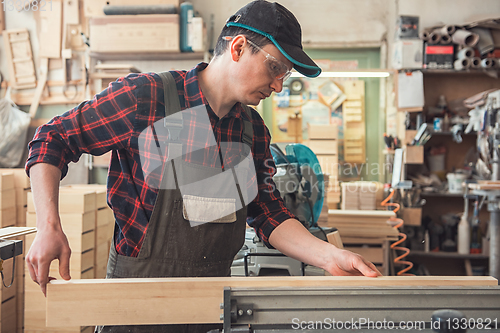 Image of Carpenter planed wooden block