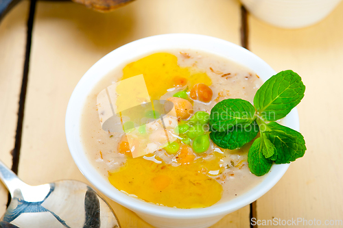 Image of Hearty Middle Eastern Chickpea and Barley Soup