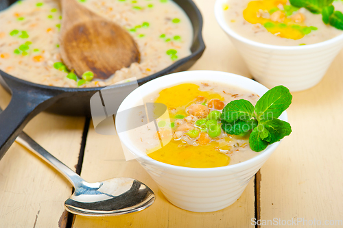 Image of Hearty Middle Eastern Chickpea and Barley Soup