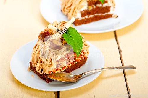 Image of chestnut cream cake dessert