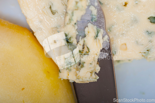 Image of cheese and pears