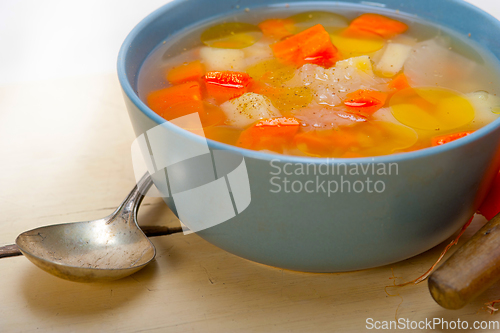 Image of Traditional Italian minestrone soup