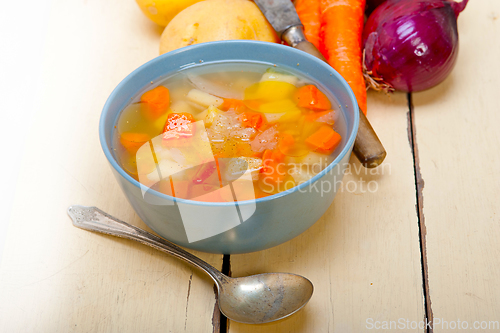 Image of Traditional Italian minestrone soup