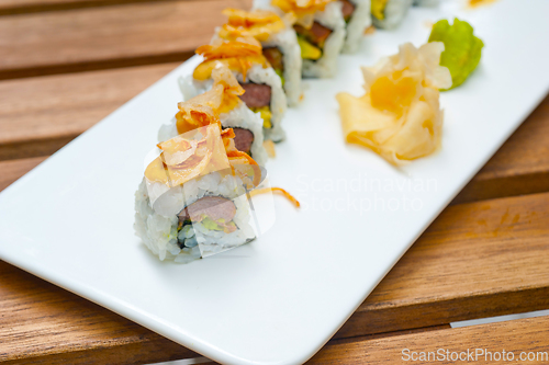 Image of Japanese sushi rolls Maki Sushi