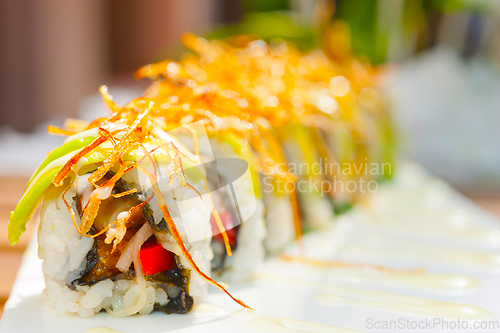 Image of Japanese sushi rolls Maki Sushi