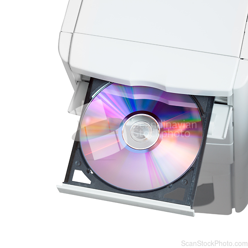 Image of Dvd in open tray