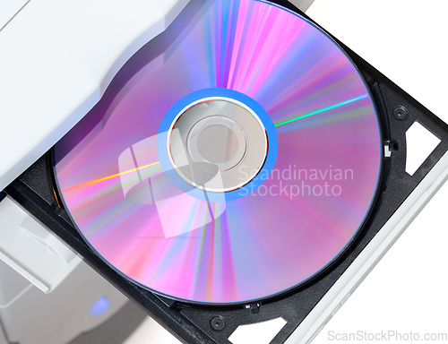 Image of Dvd in open tray