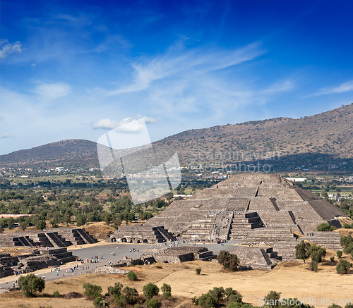 Image of Pyramid of the Moon. Teotihuacan, Mexico