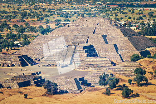 Image of Pyramid of the Moon. Teotihuacan, Mexico