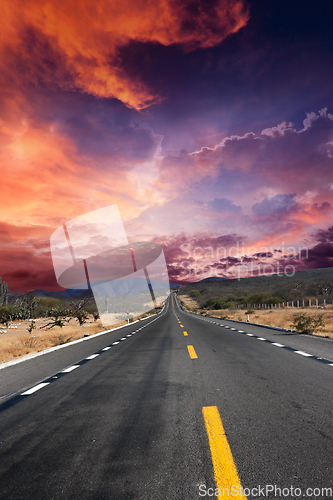 Image of Road in desert