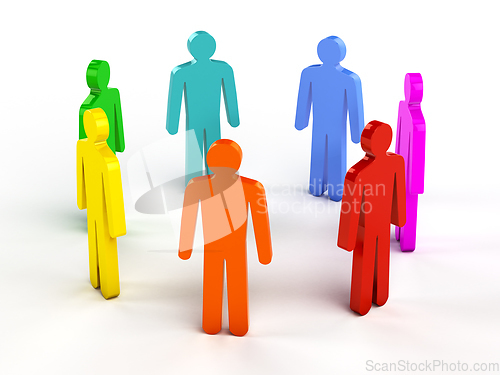 Image of Diversity, teamwork, social network concept