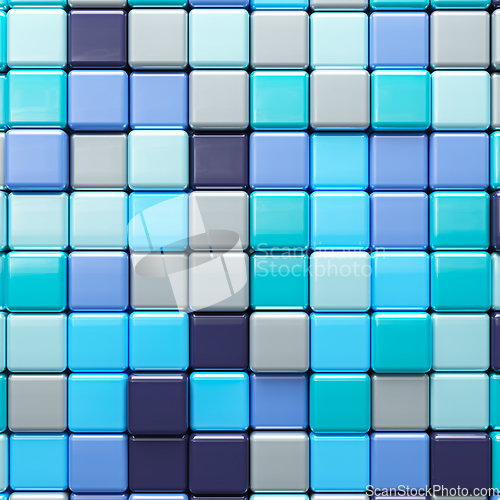 Image of Abstract background of multicolored colorful cubes