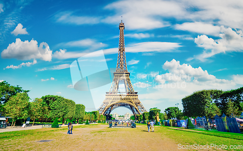 Image of Park and Eiffel Tower