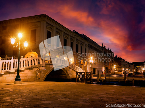 Image of Piazza San Marco at night