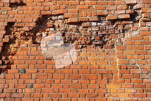 Image of Red brick wall background