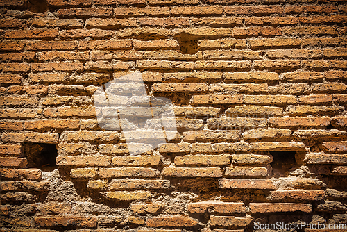 Image of Red brick wall texture