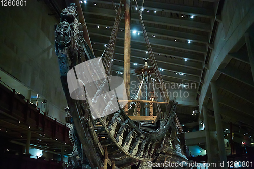 Image of Stockholm, Swden - Novemer 6, 2018. Visit of The Vasa ship in Vasa Museum.