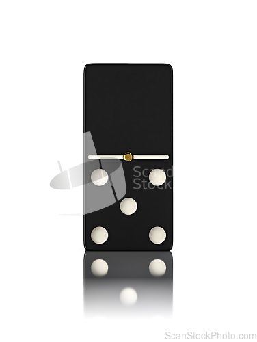 Image of Domino game bone close up isolated