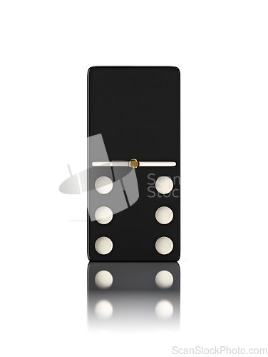 Image of Domino game bone close up isolated