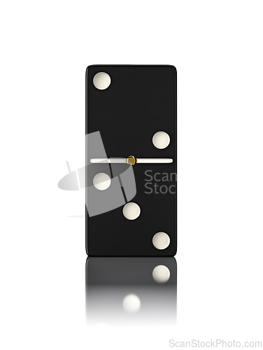 Image of Domino game bone close up isolated