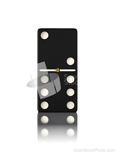 Image of Domino game bone close up isolated