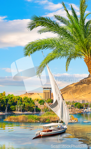 Image of Sailboat in Aswan