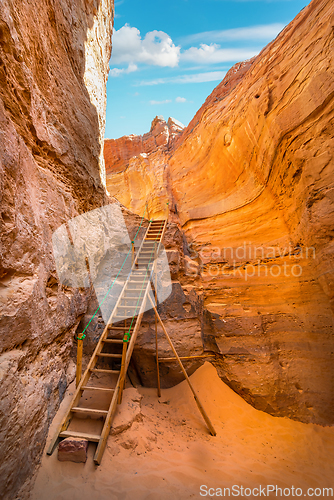 Image of Sandy canyon in desert